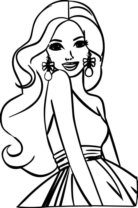 barbie coloring pages for free|printables for barbie dolls.